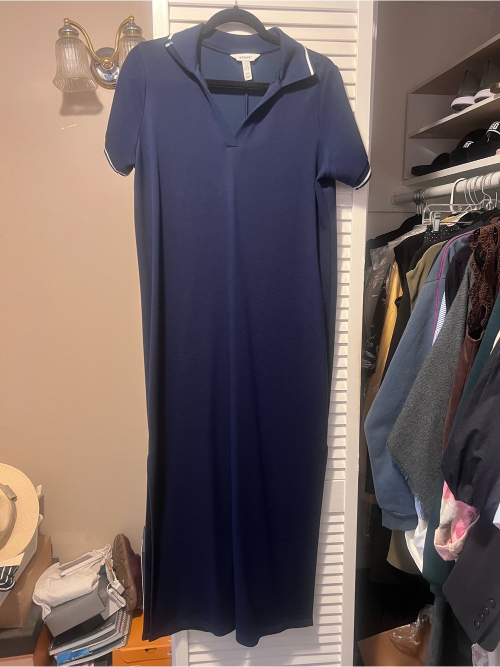 Spanx AirEssentials AirPique Polo Maxi Dress